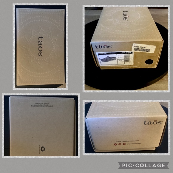 NWT TAOS Woollery Wool Clogs Grey-Sz 8 - Picture 7 of 10